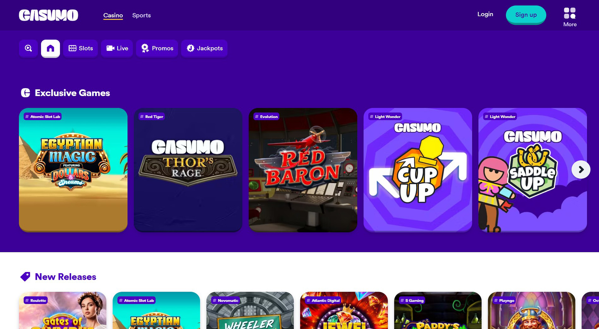 8. Casumo - Popular ecoPayz Casino Bonus